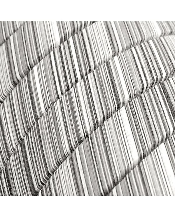 Cable eléctrico para guirnalda Vértigo en Algodón Negro  Mélange
