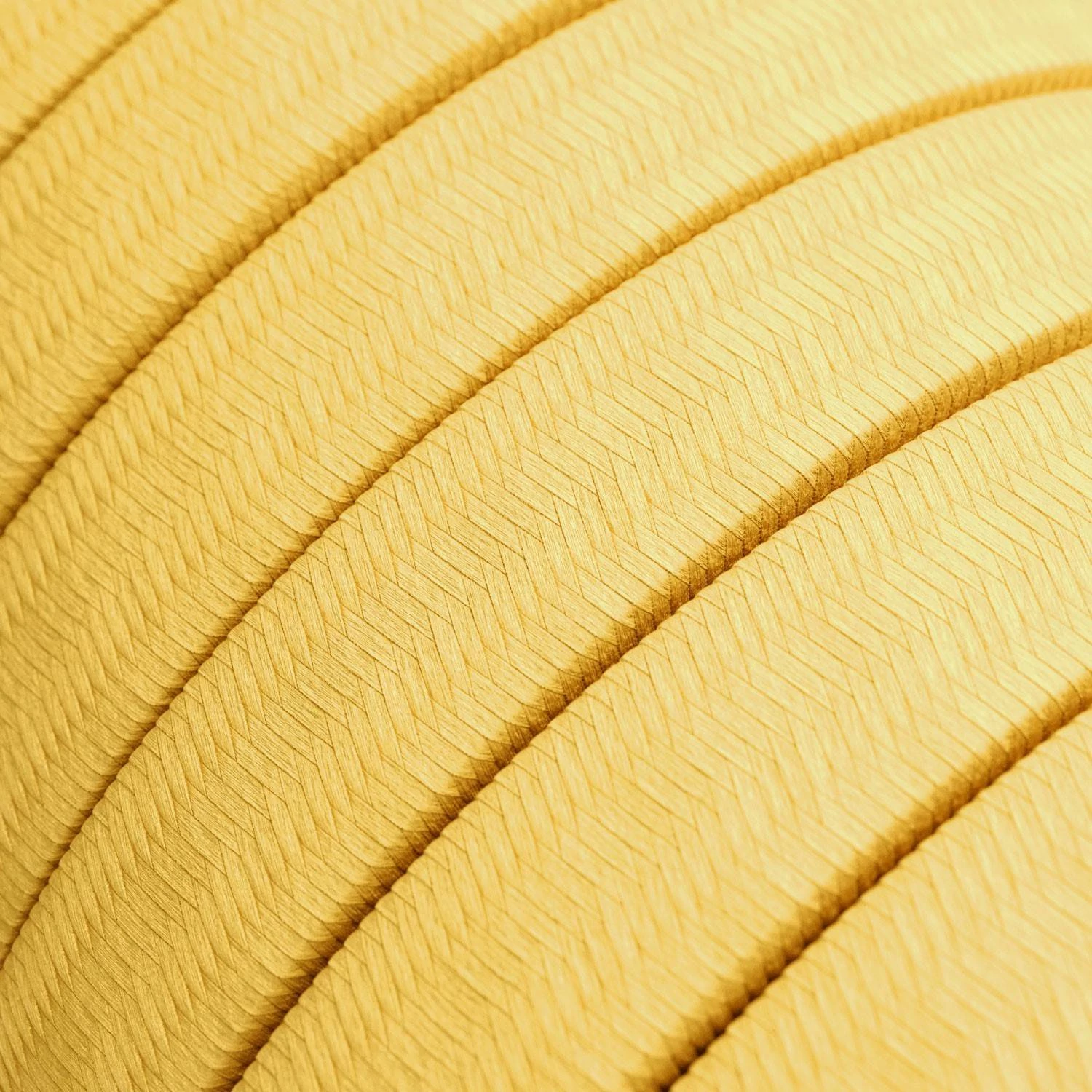 Cable eléctrico para guirnalda en tejido Efecto Seda Amarillo CM10