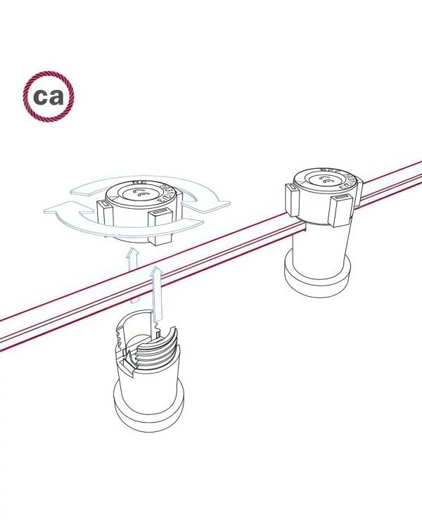 Kit Portalámparas con rosca E27 para guirnalda