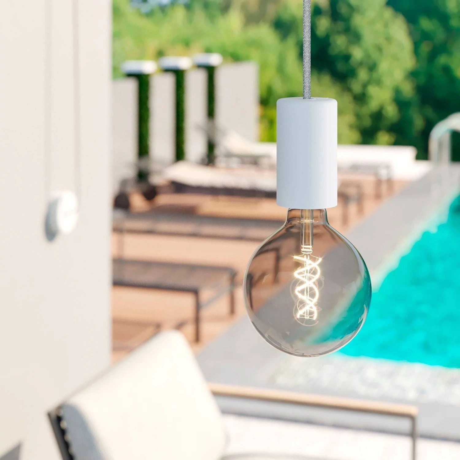 EIVA ELEGANT portalámparas de exterior E27 IP65 en silicona