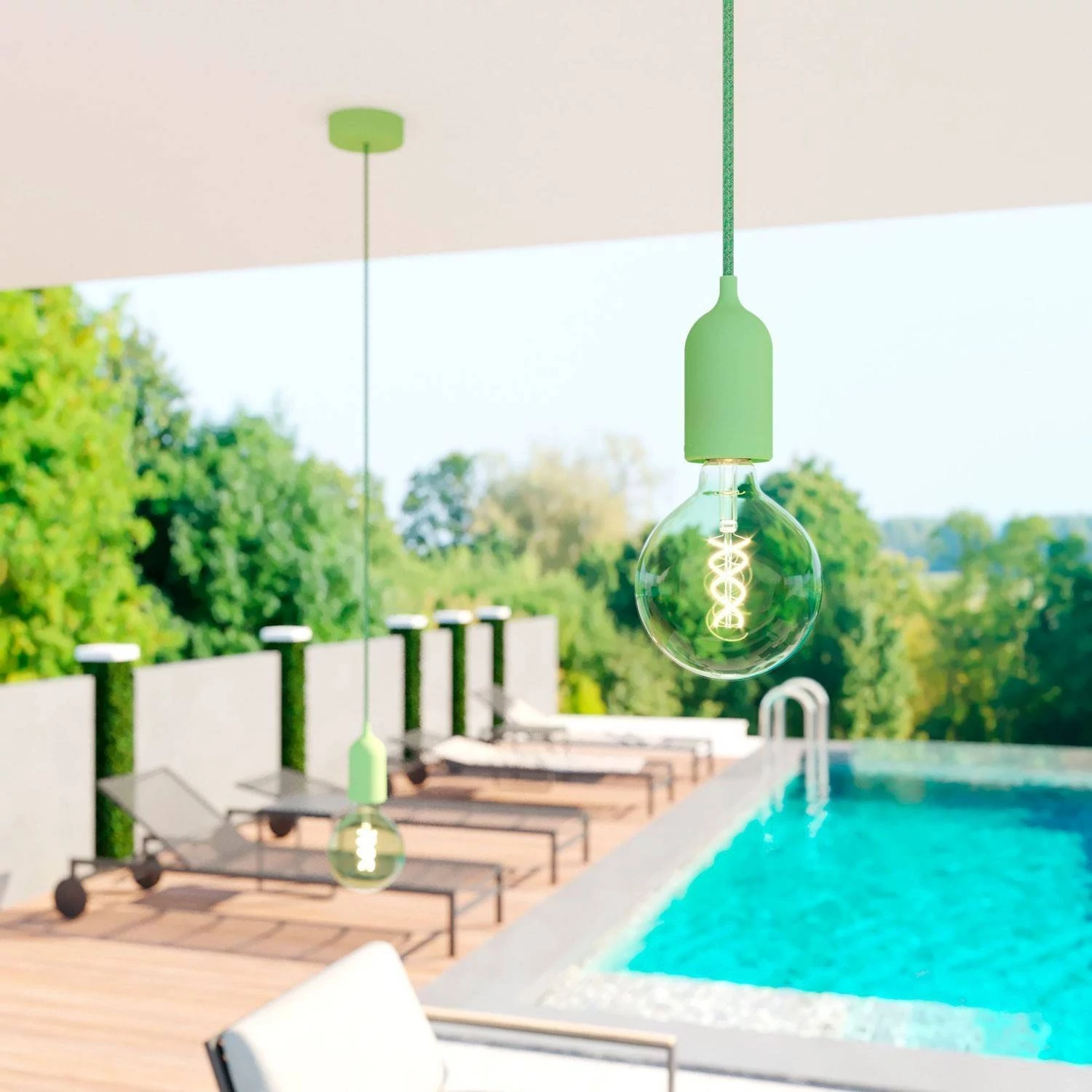 EIVA PASTEL portalámparas de exterior E27 IP65 en silicona
