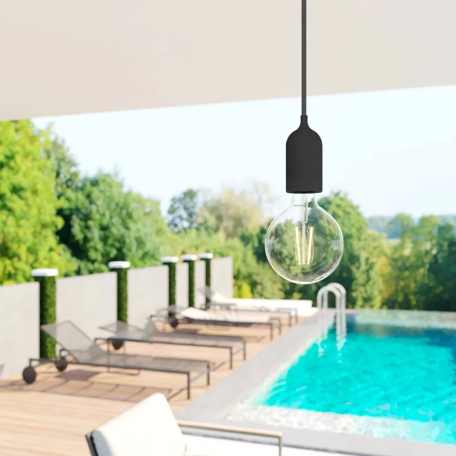 EIVA PASTEL portalámparas de exterior E27 IP65 en silicona