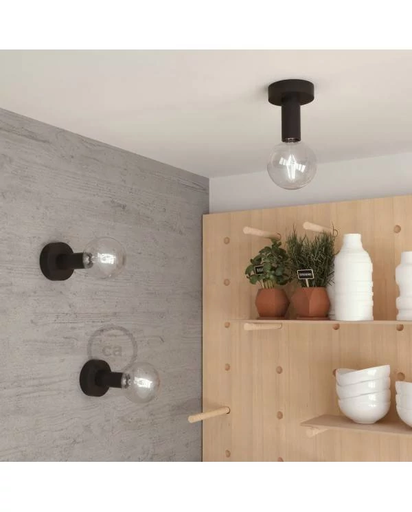 Fermaluce Wood M, foco en madera a pared o techo