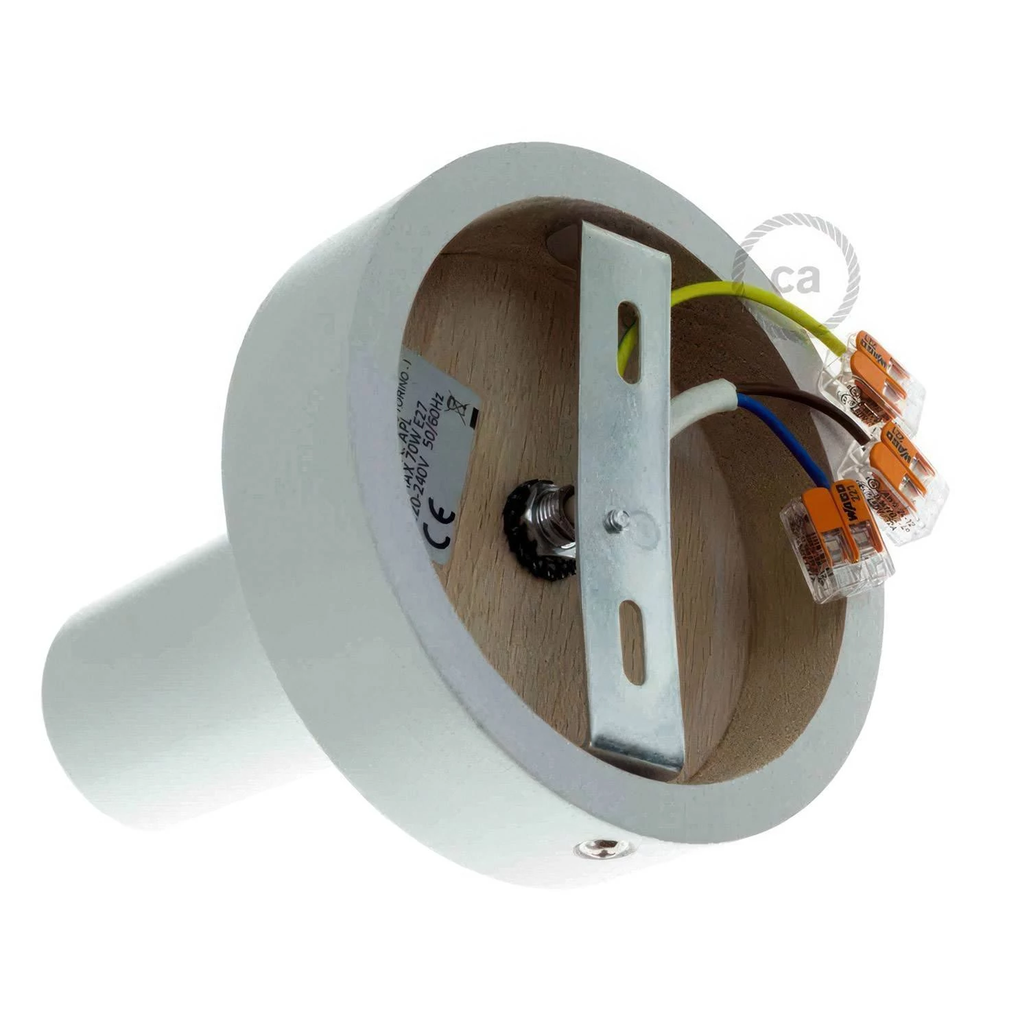 Fermaluce Wood M, foco en madera a pared o techo