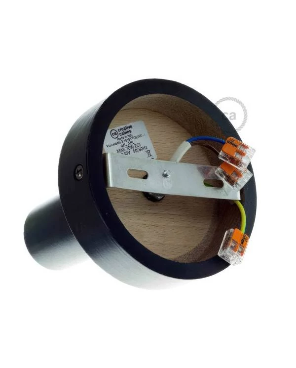 Fermaluce Wood M, foco en madera a pared o techo