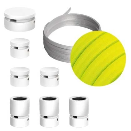 Sistema Filé Linear Kit completo con componentes blancos