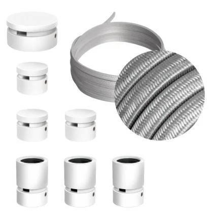 Sistema Filé Linear Kit completo con componentes blancos