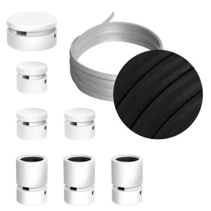 Sistema Filé Linear Kit completo con componentes blancos