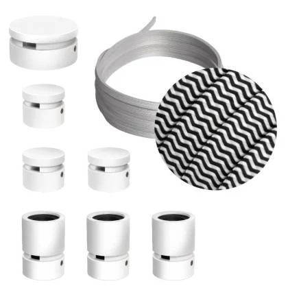 Sistema Filé Linear Kit completo con componentes blancos