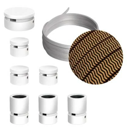 Sistema Filé Linear Kit completo con componentes blancos