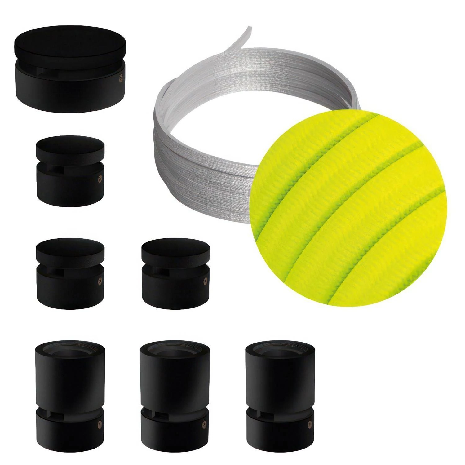 Sistema Filé Linear Kit completo con componentes negros