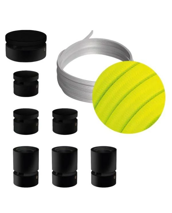 Sistema Filé Linear Kit completo con componentes negros