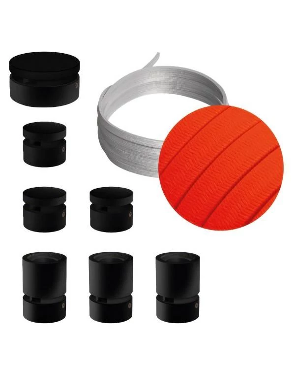 Sistema Filé Linear Kit completo con componentes negros