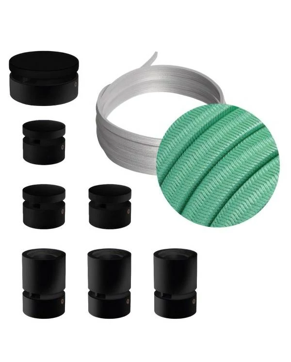 Sistema Filé Linear Kit completo con componentes negros