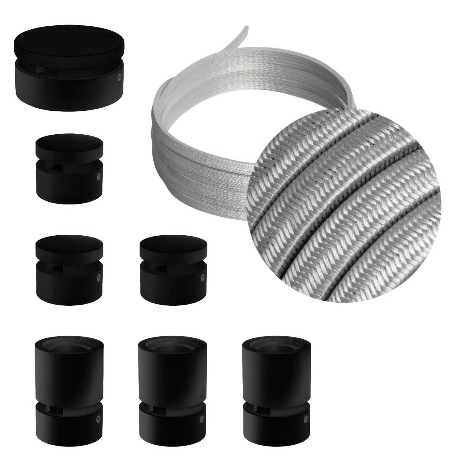 Sistema Filé Linear Kit completo con componentes negros