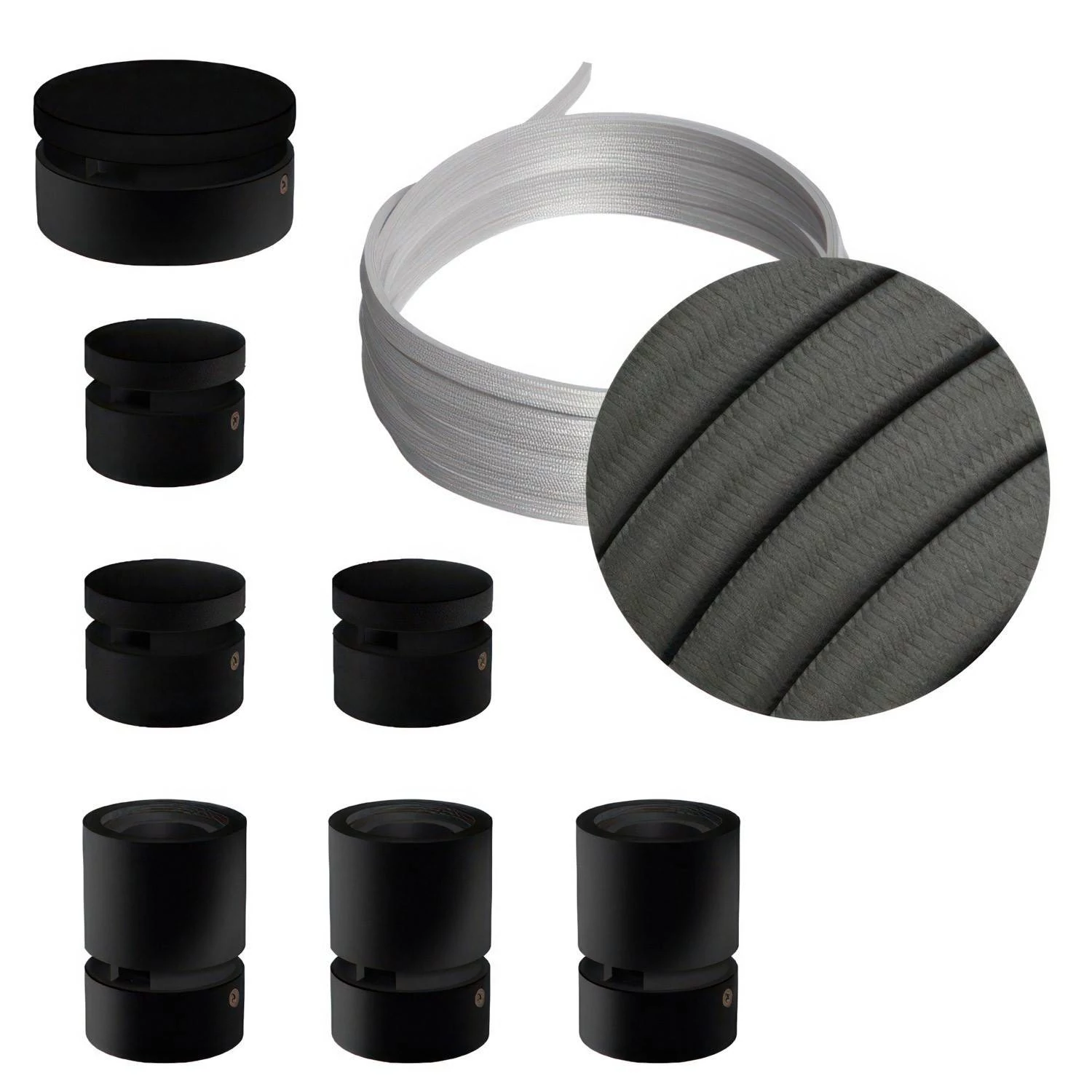 Sistema Filé Linear Kit completo con componentes negros