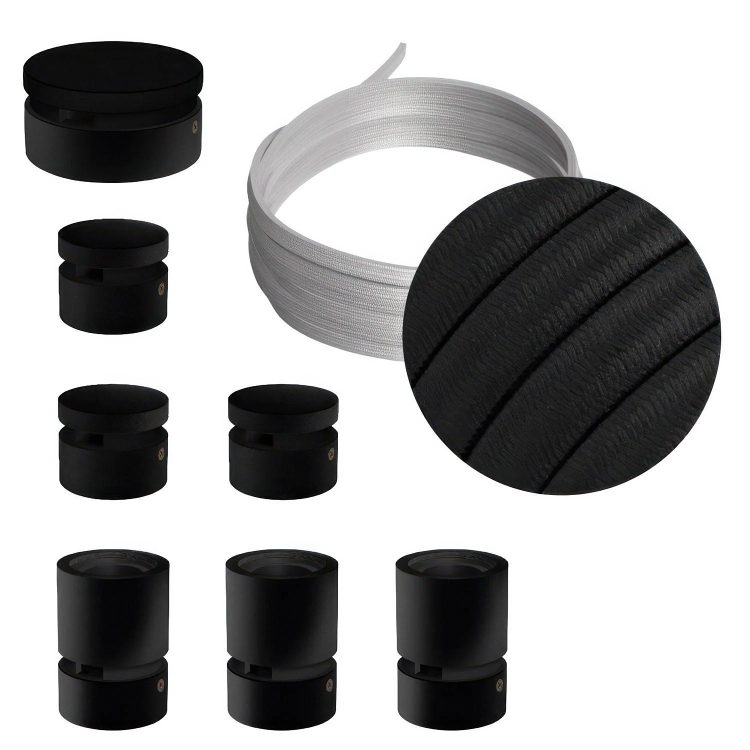 Sistema Filé Linear Kit completo con componentes negros