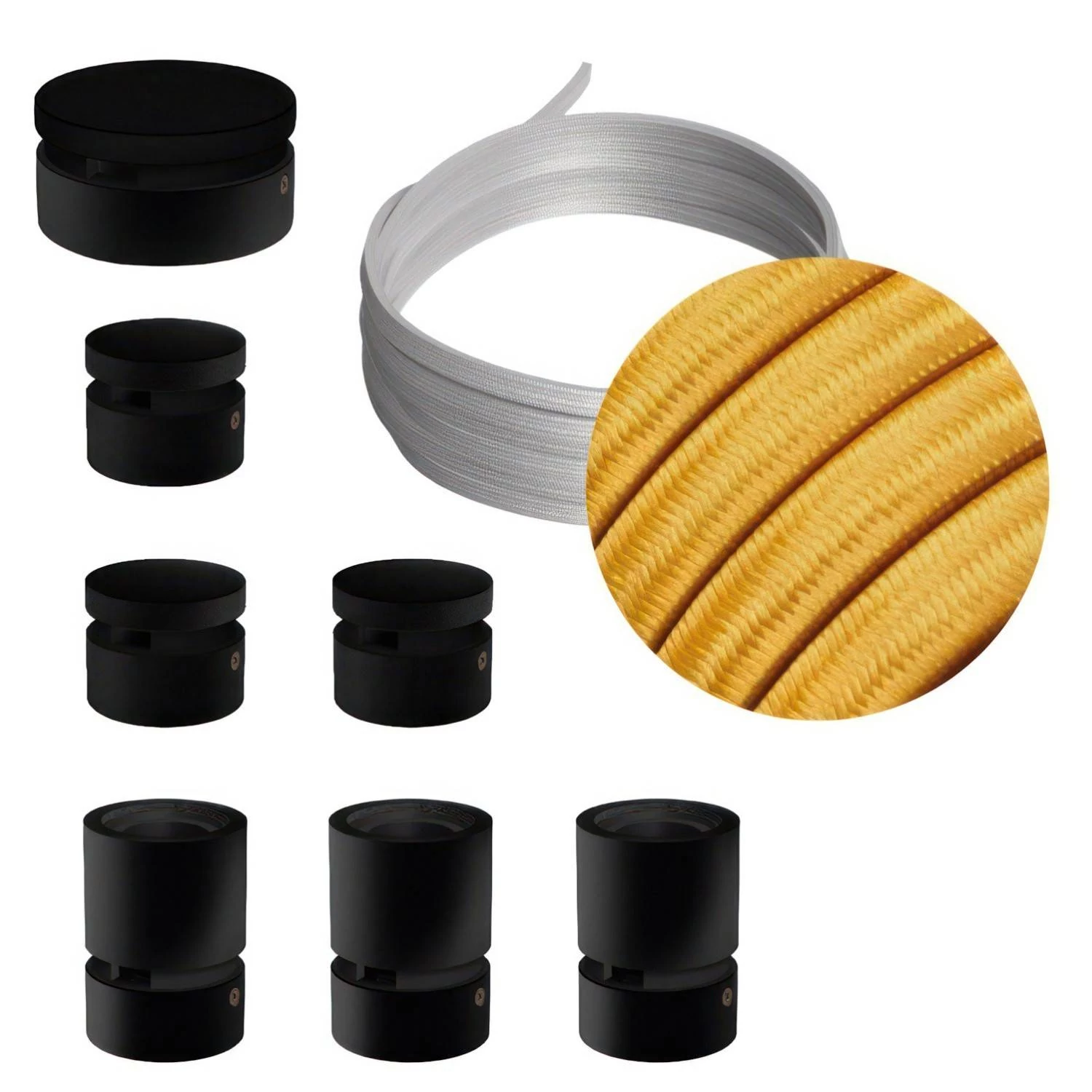 Sistema Filé Linear Kit completo con componentes negros