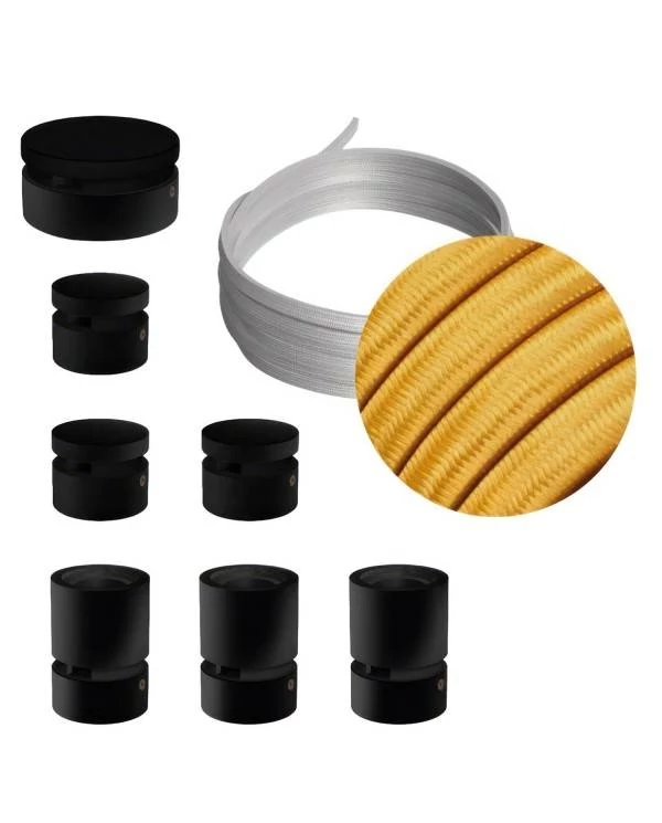 Sistema Filé Linear Kit completo con componentes negros