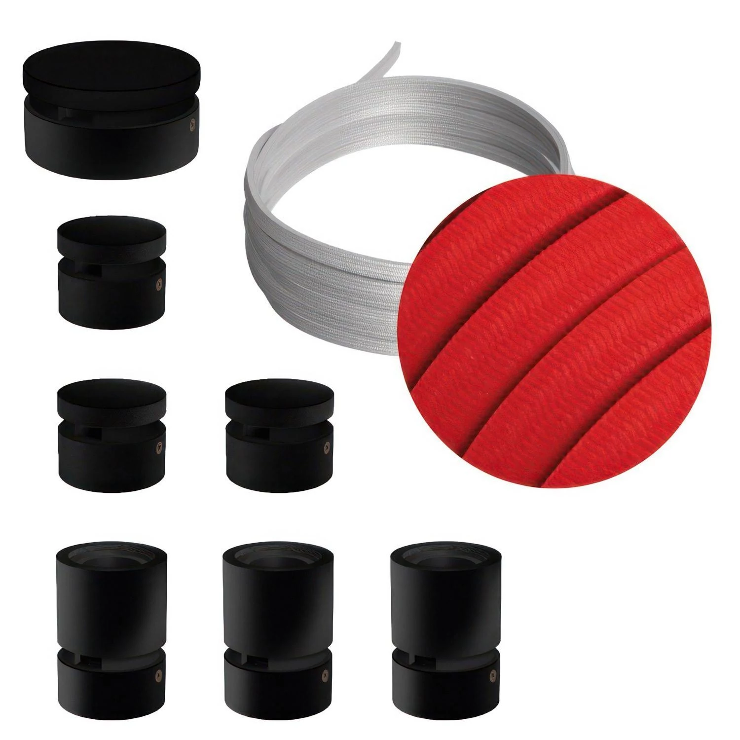 Sistema Filé Linear Kit completo con componentes negros