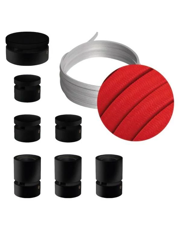 Sistema Filé Linear Kit completo con componentes negros