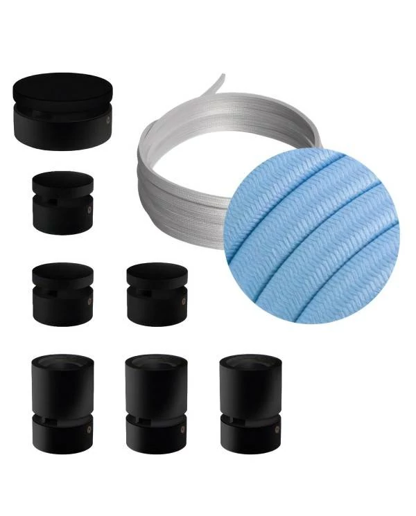 Sistema Filé Linear Kit completo con componentes negros