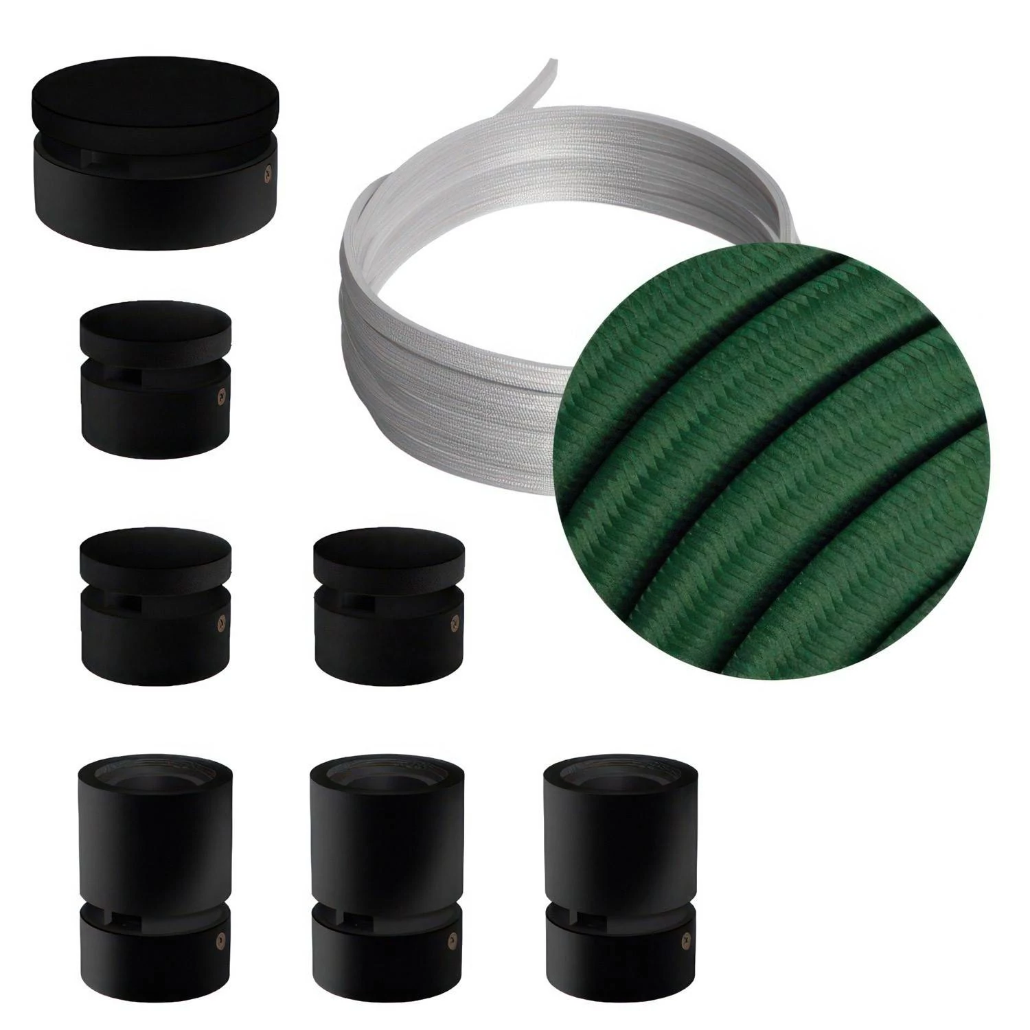 Sistema Filé Linear Kit completo con componentes negros