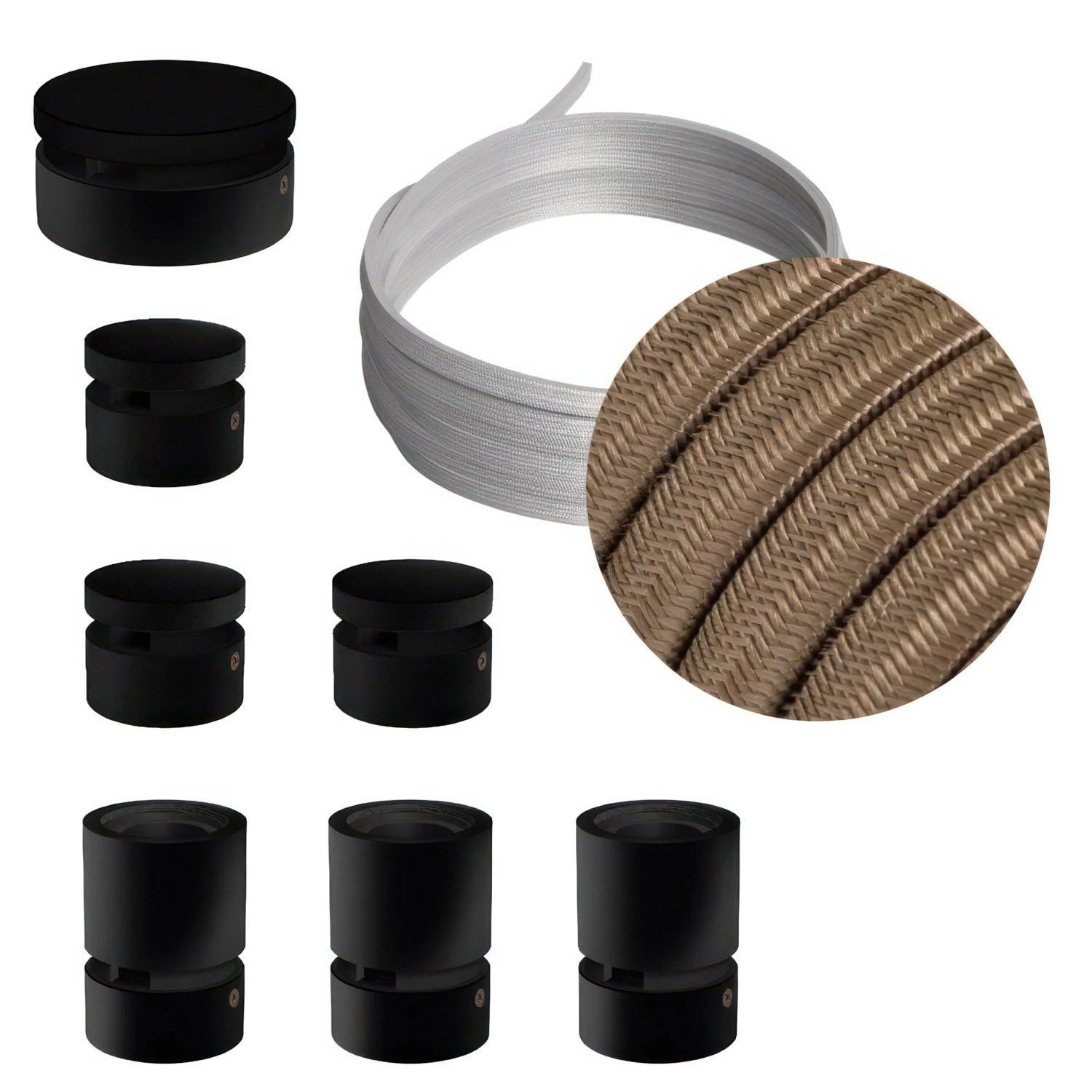 Sistema Filé Linear Kit completo con componentes negros