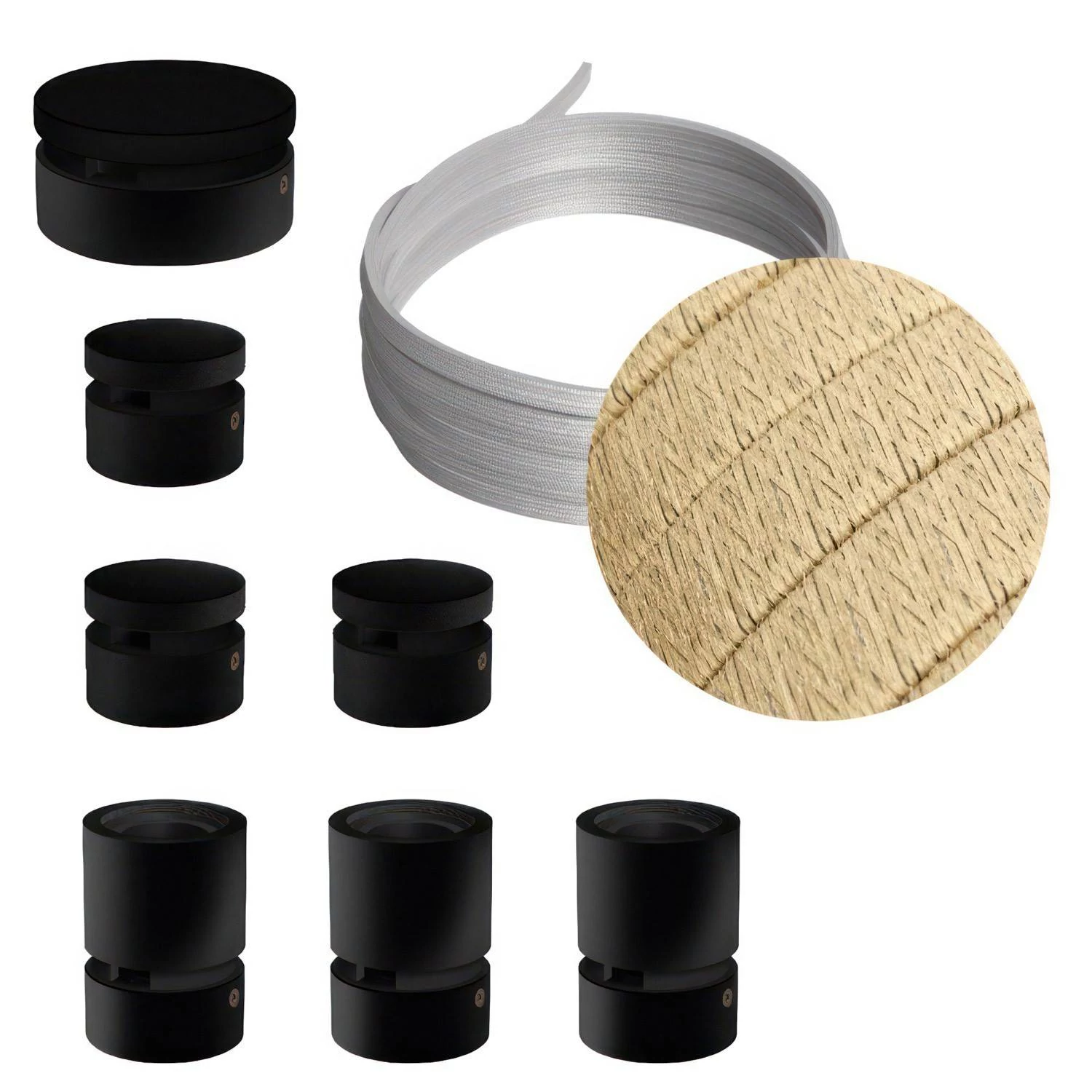 Sistema Filé Linear Kit completo con componentes negros