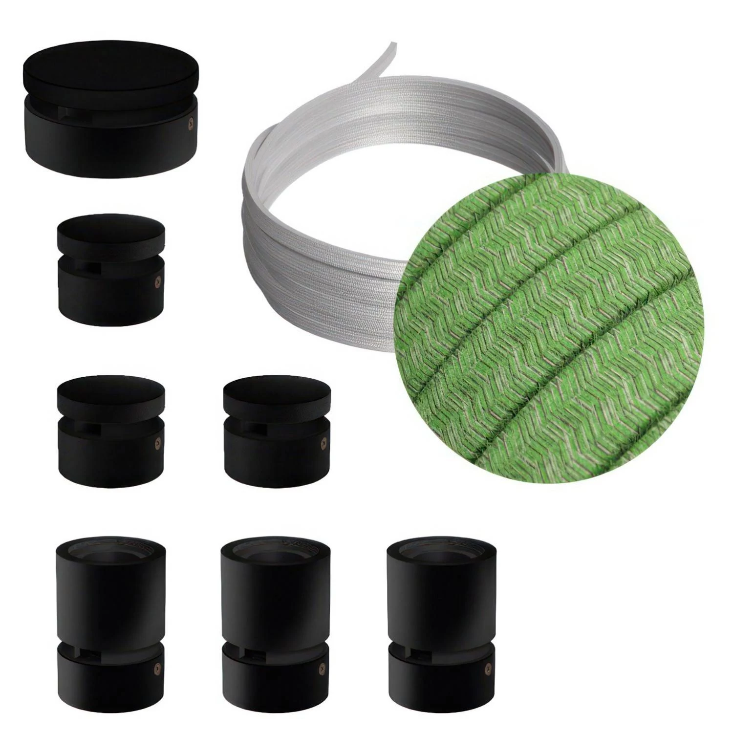 Sistema Filé Linear Kit completo con componentes negros
