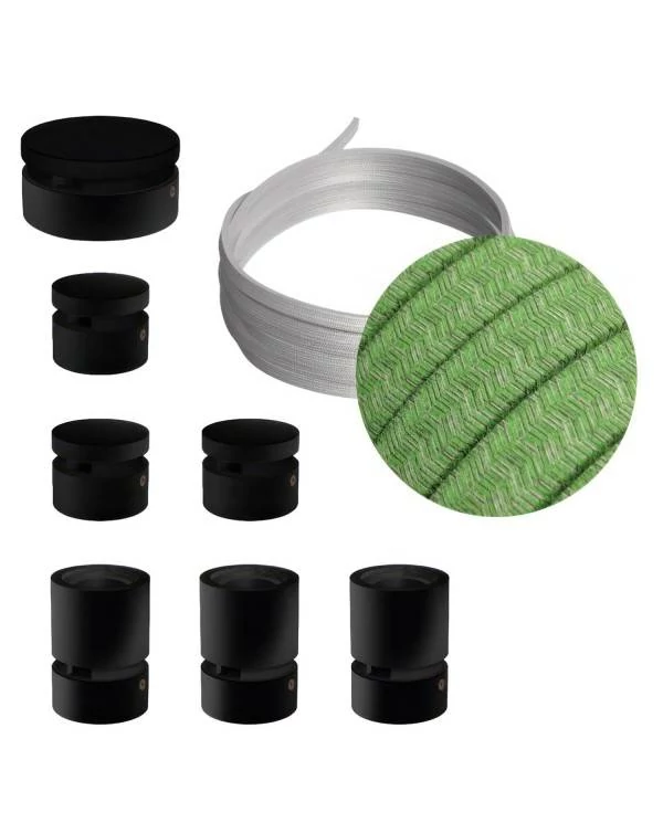 Sistema Filé Linear Kit completo con componentes negros