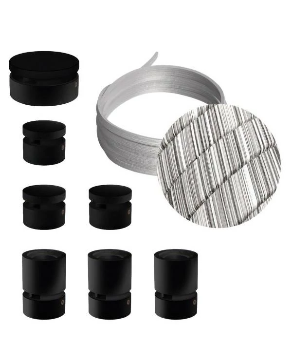 Sistema Filé Linear Kit completo con componentes negros