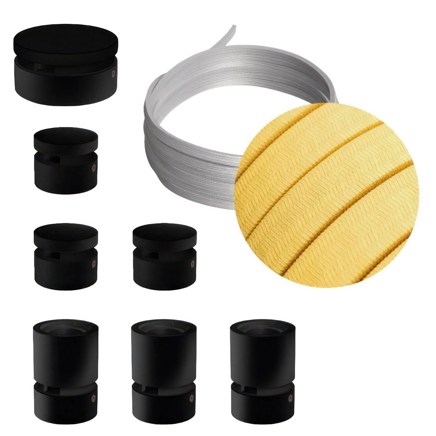 Sistema Filé Linear Kit completo con componentes negros