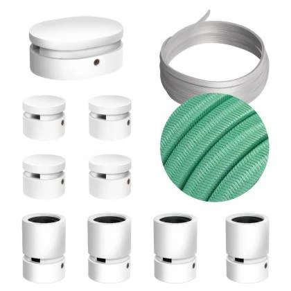 Sistema Filé Symmetric Kit completo blanco con rosetón central