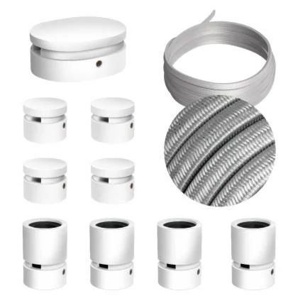 Sistema Filé Symmetric Kit completo blanco con rosetón central
