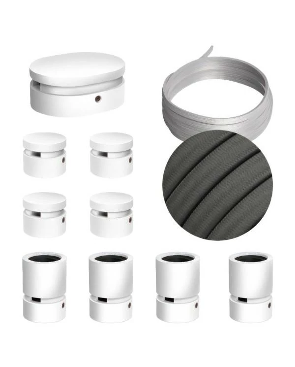 Sistema Filé Symmetric Kit completo blanco con rosetón central