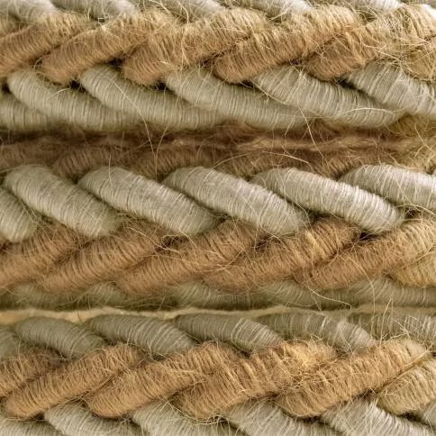 Cordón trenzado en Yute y Lino grs natural 2XL, cable 2x0,77