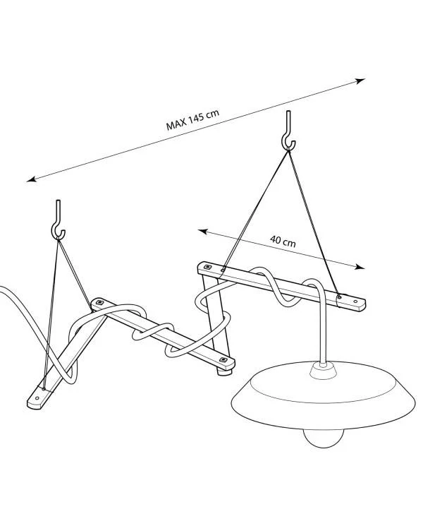 Zigh-Zagh,  soporte de techo en madera regulable