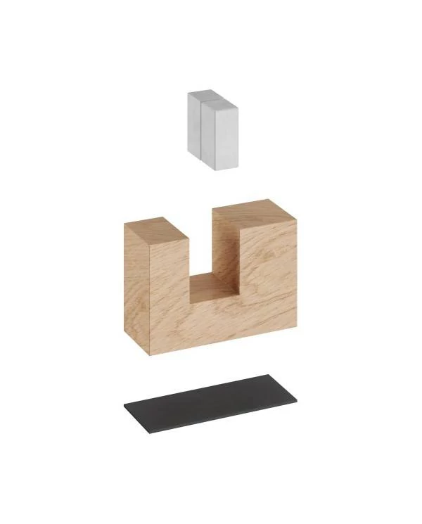 Kit pies de madera, soporte para lámpara de mesa