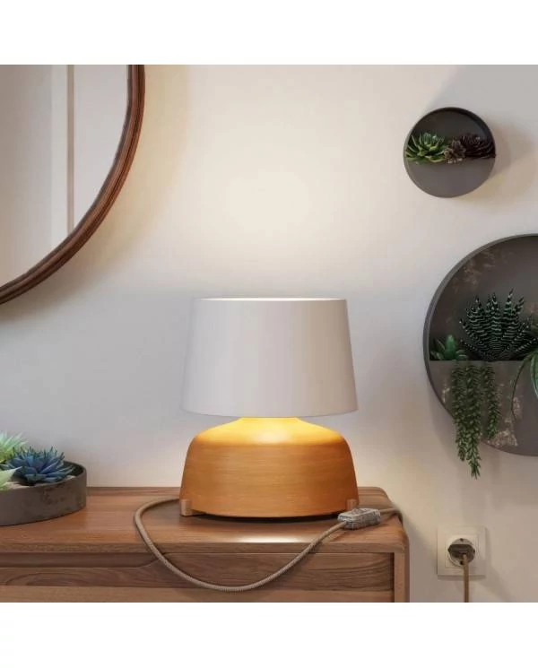 Kit pies de madera, soporte para lámpara de mesa