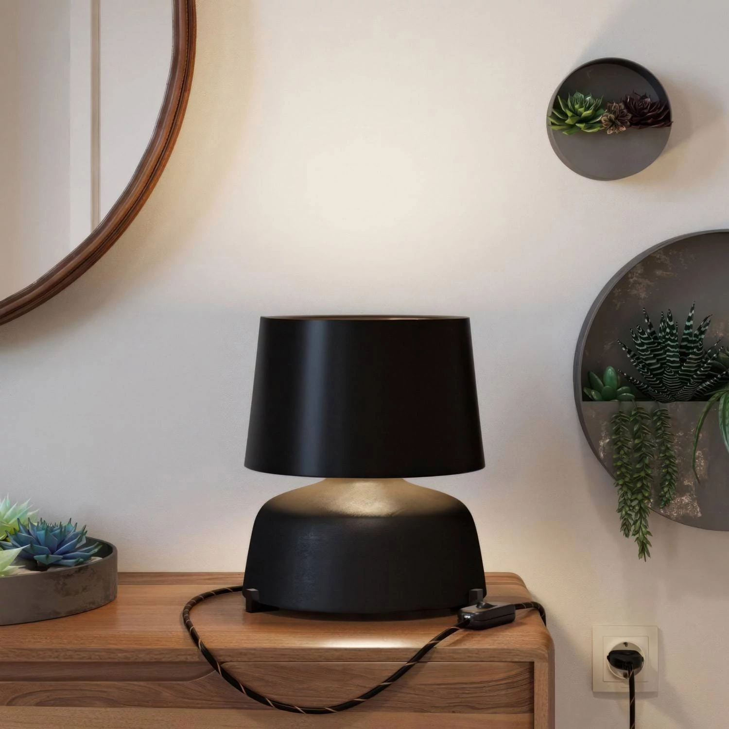 Kit pies de madera, soporte para lámpara de mesa