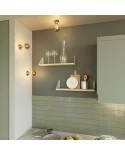 Fermaluce Vintage, aplique metalizado de pared o de techo