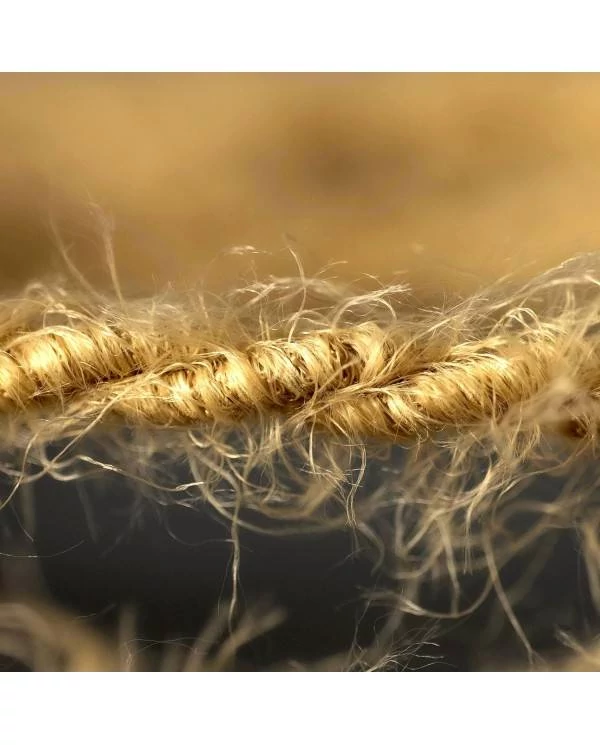 Cable eléctrico trenzado efecto peludo beige Marlene