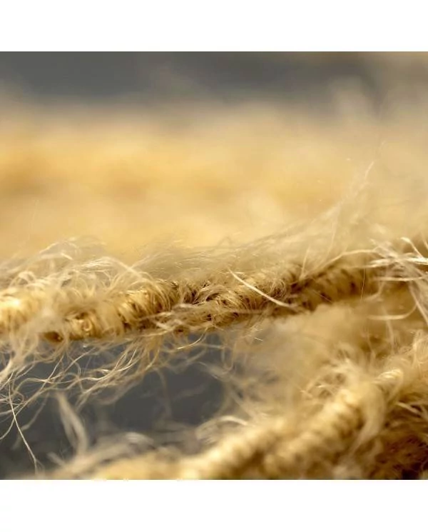 Cable eléctrico trenzado efecto peludo beige Marlene