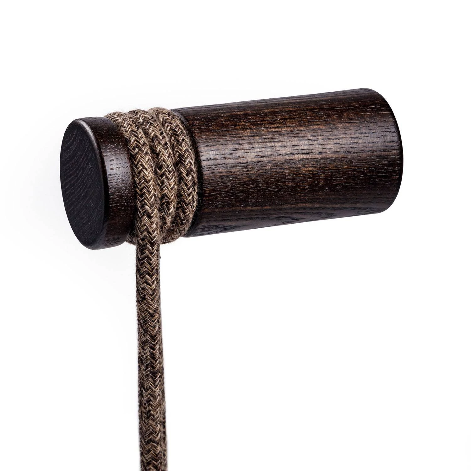 Pasacables de madera, fijación a pared para cable textil