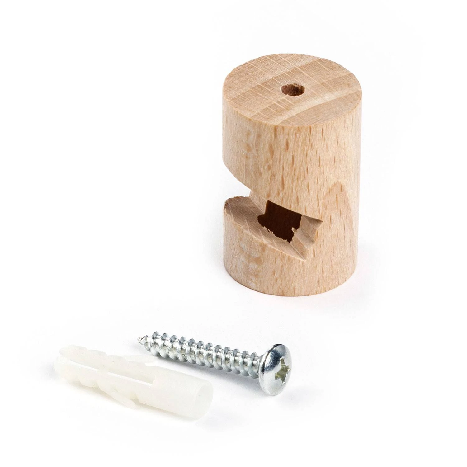 Decentralizador, gancho en "V" para techo o pared en madera