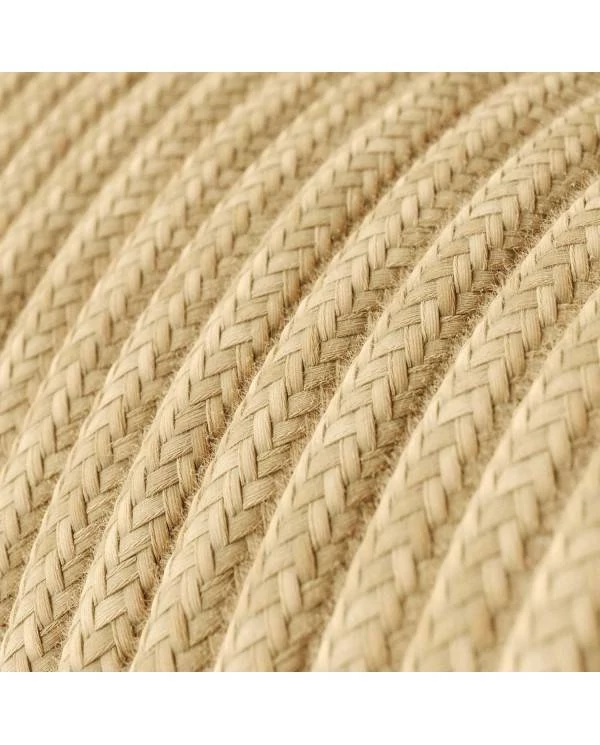 Lámpara colgante Made in Italy con acabados en madera