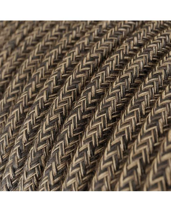 Lámpara colgante Made in Italy con acabados en madera