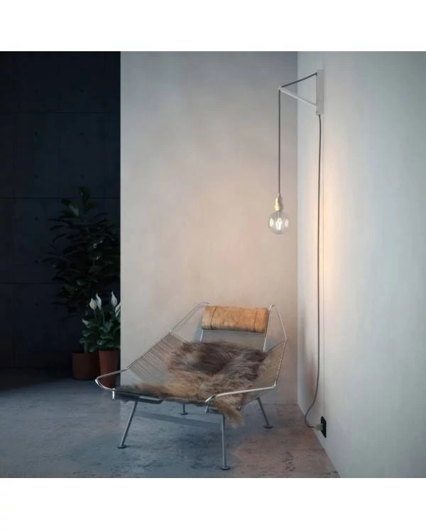 Pinocchio, soporte de pared orientable para lámparas