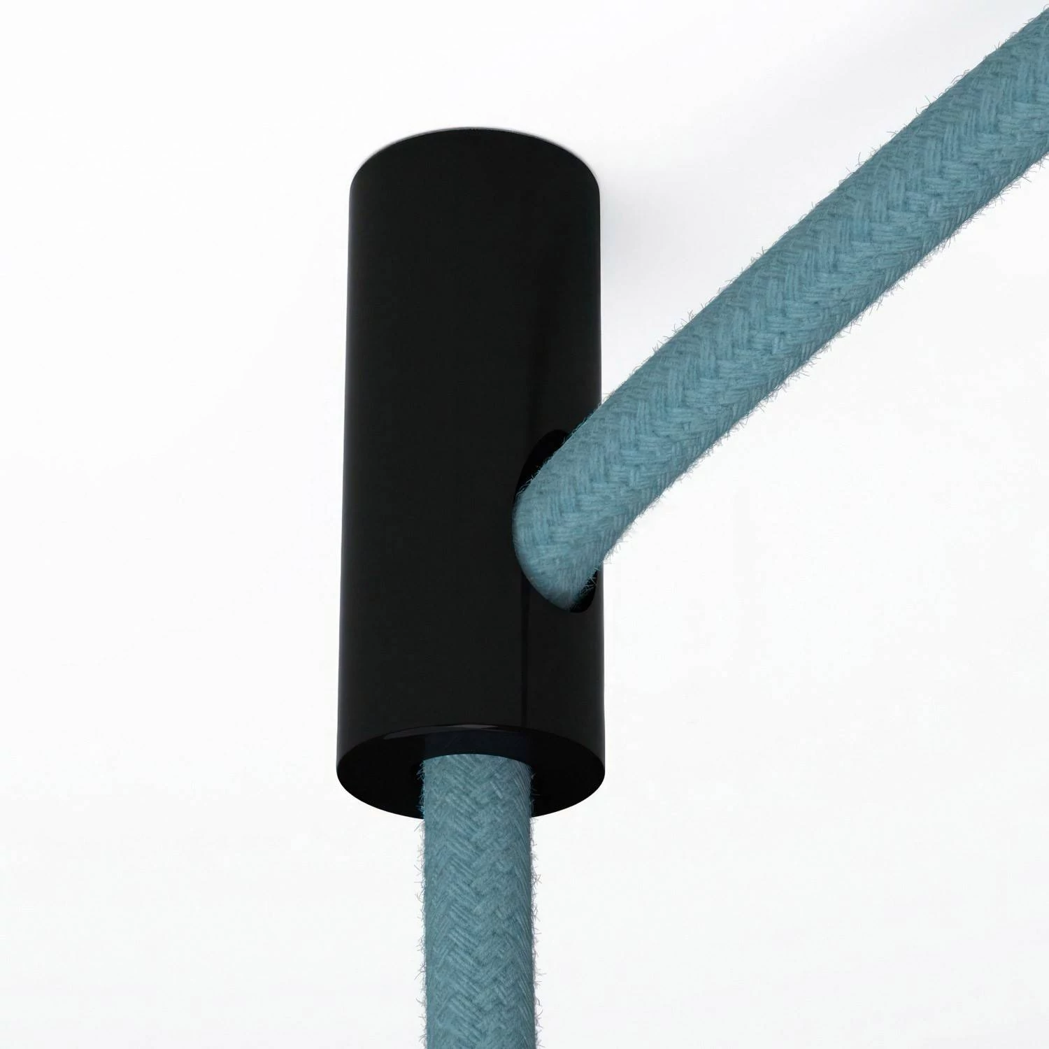 Descentralizador, gancho de techo para cable eléctrico con tope